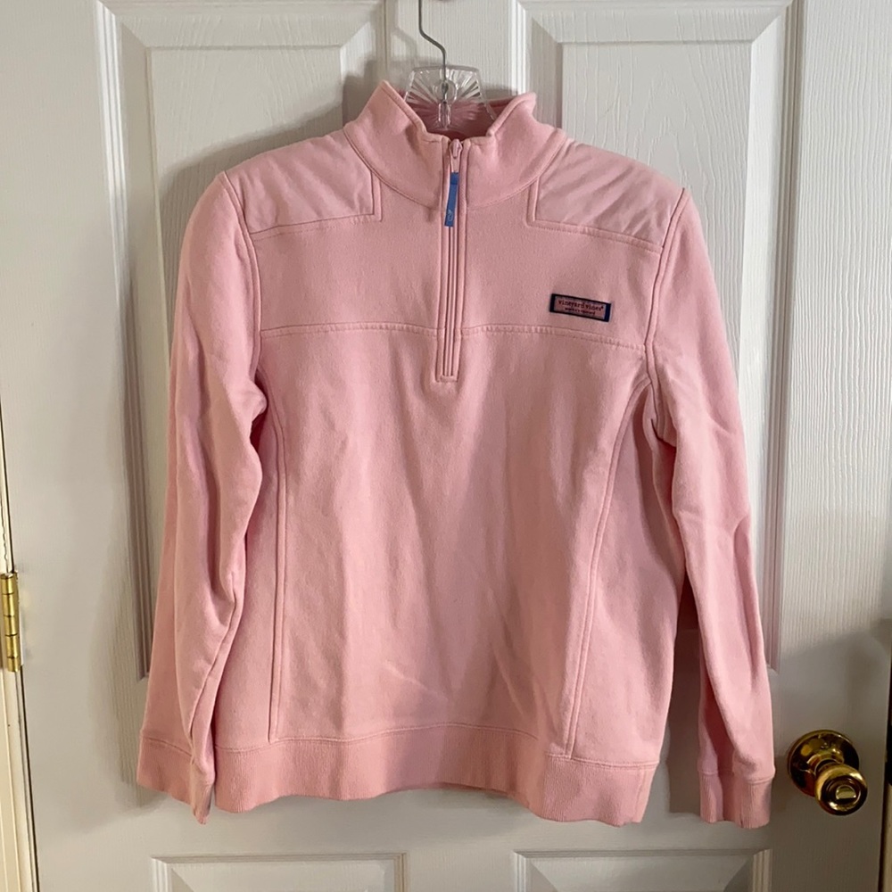 VINEYARD VINES PINK PULLOVER SHEP SHIRT